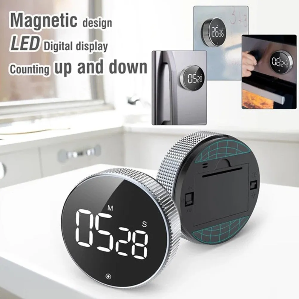 Magnetic Kitchen Timer Digital Timer Manual Countdown Alarm Clock Mechanical Cooking Timer Cooking Shower Study Stopwatch