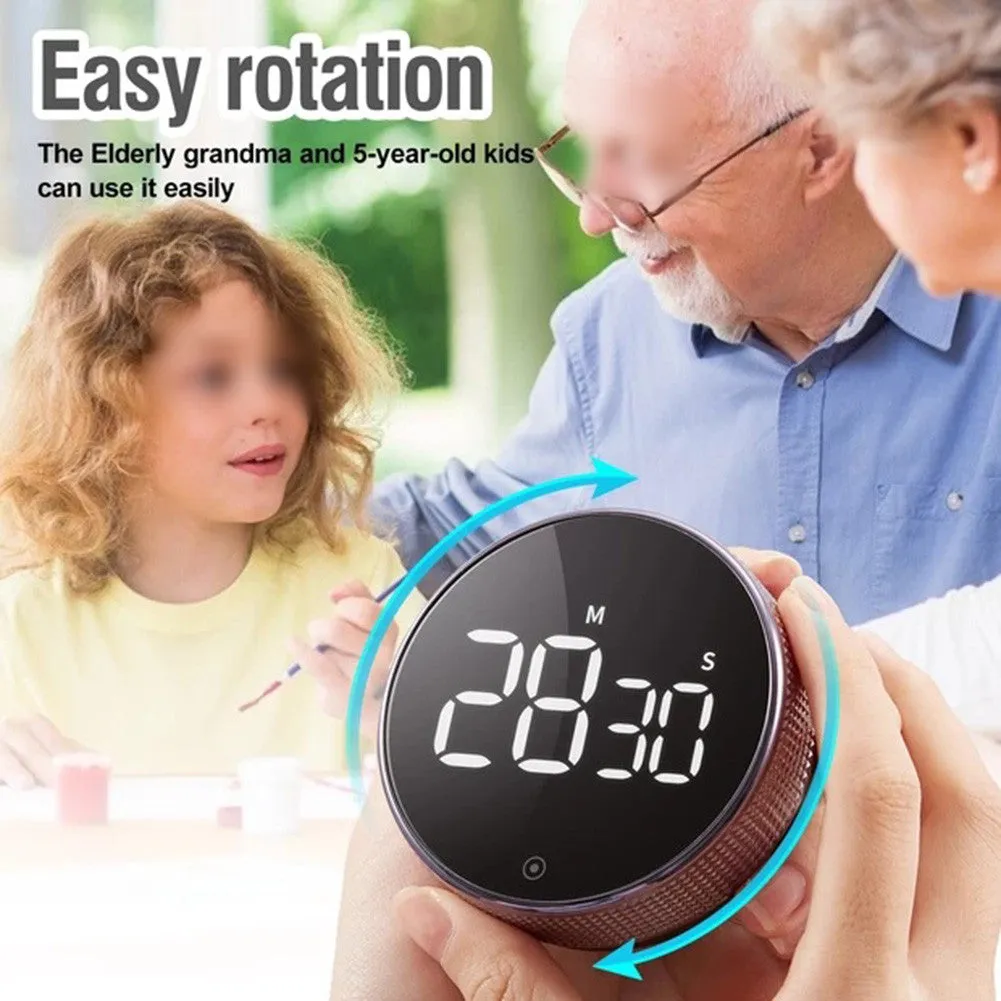 Magnetic Kitchen Timer Digital Timer Manual Countdown Alarm Clock Mechanical Cooking Timer Cooking Shower Study Stopwatch