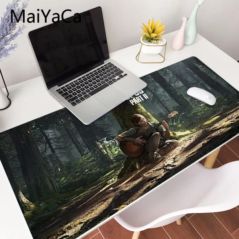 MaiYaCa Extra Large The Last of US Computer Mousepad Gamer Anti-slip Natural Rubber anime Mouse pad desk mat xl xxl 900x400mm