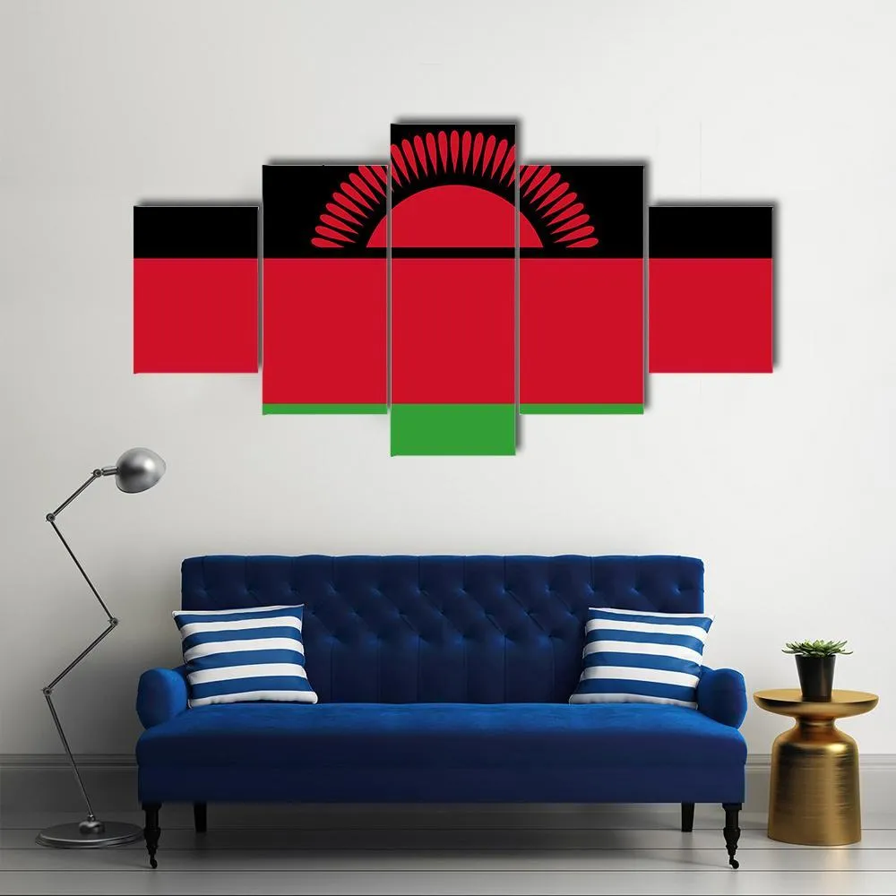 Malawi Flag Canvas Wall Art