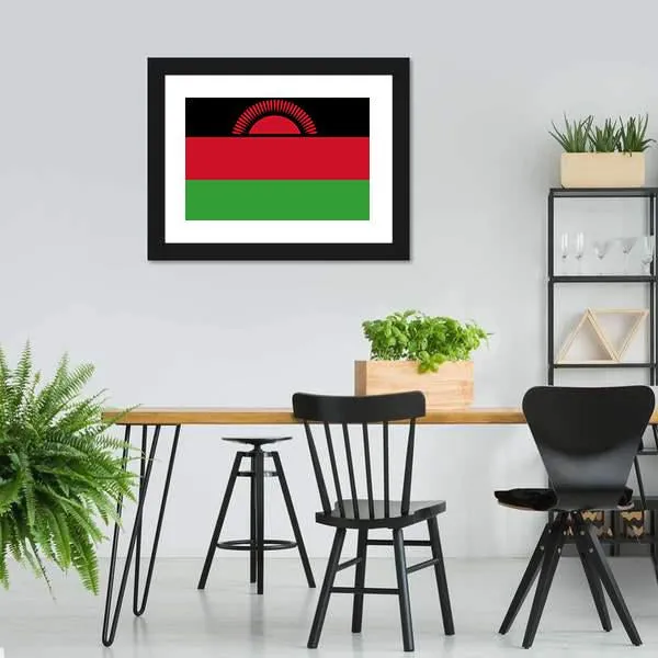 Malawi Flag Canvas Wall Art