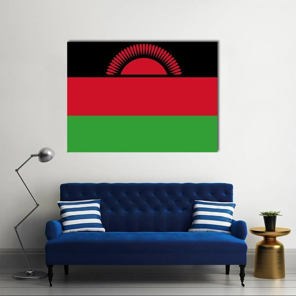 Malawi Flag Canvas Wall Art