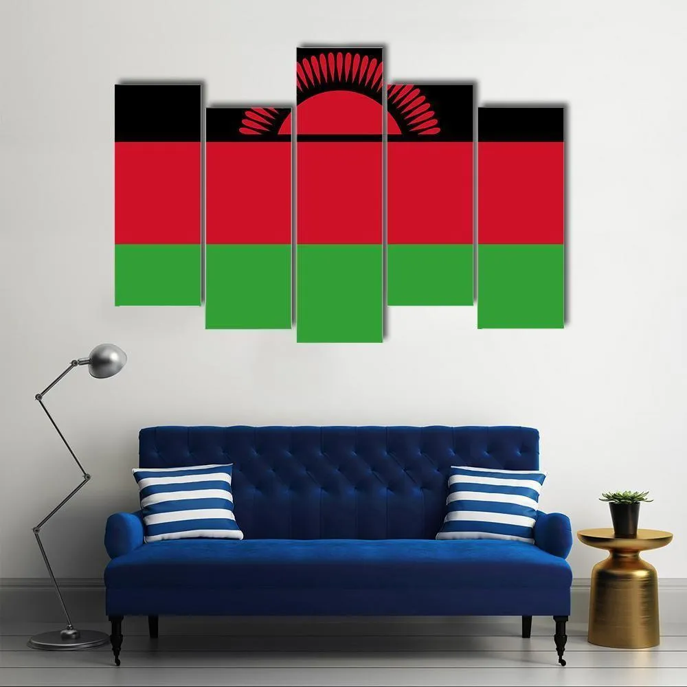 Malawi Flag Canvas Wall Art