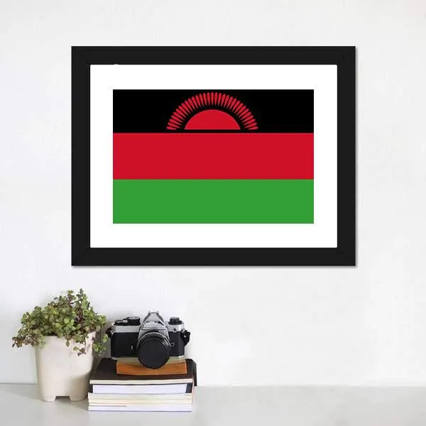 Malawi Flag Canvas Wall Art