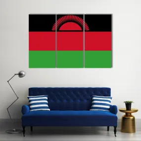 Malawi Flag Canvas Wall Art