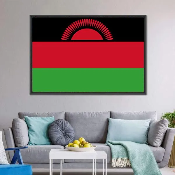 Malawi Flag Canvas Wall Art