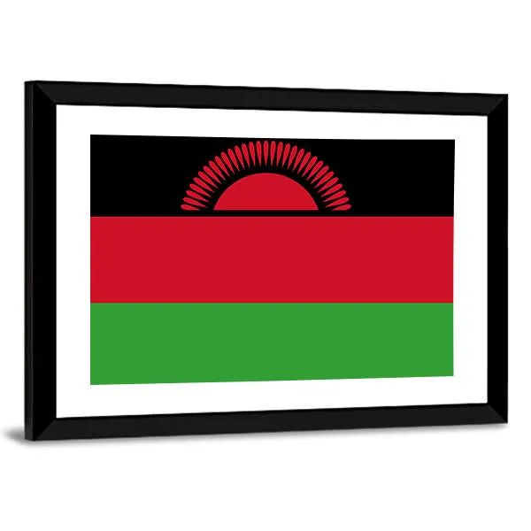 Malawi Flag Canvas Wall Art