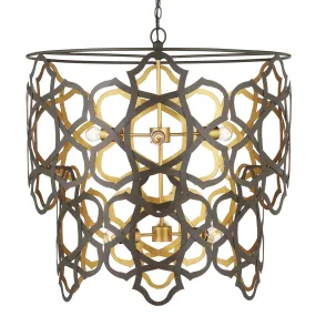 Mauresque Medium Bronze & Gold Chandelier