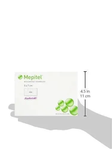 Mepitel Soft Silicone 5cm x 7cm 5 Dressing