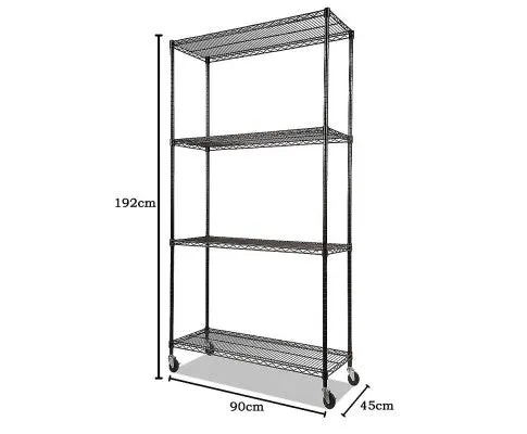 Modular Wire Storage Shelf 900 x 450 x 1800mm Steel Shelving