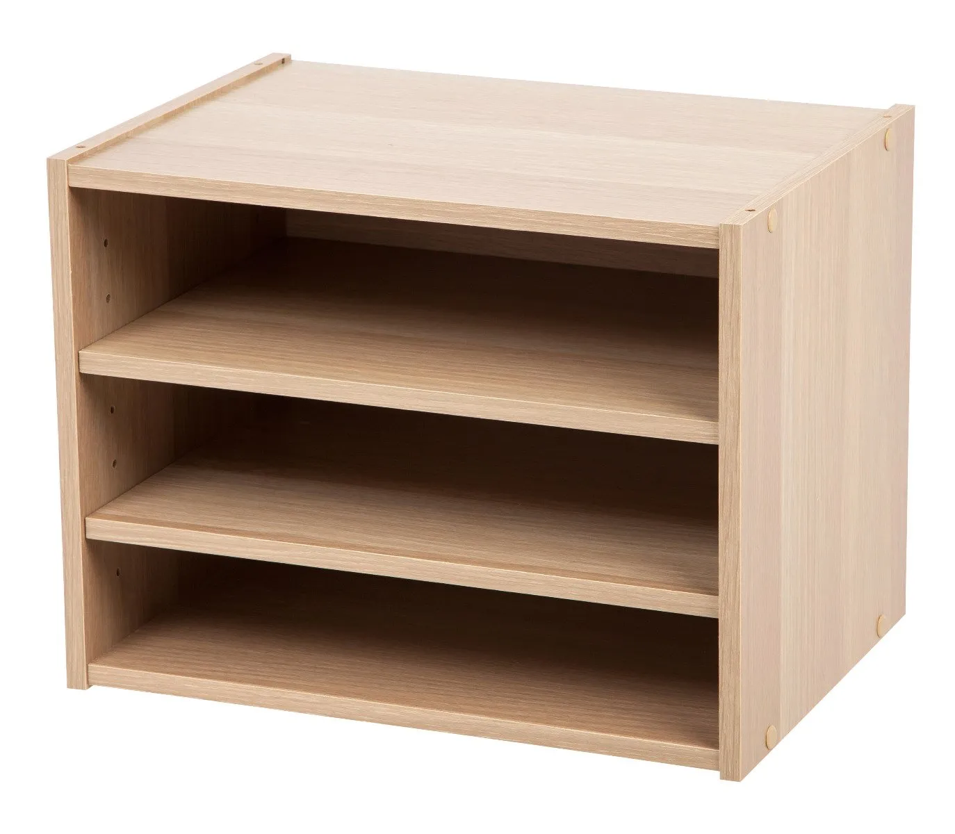 Modular Wood Stacking Box with Shelves