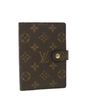 Monogram Day Planner Cover with Clasp Button