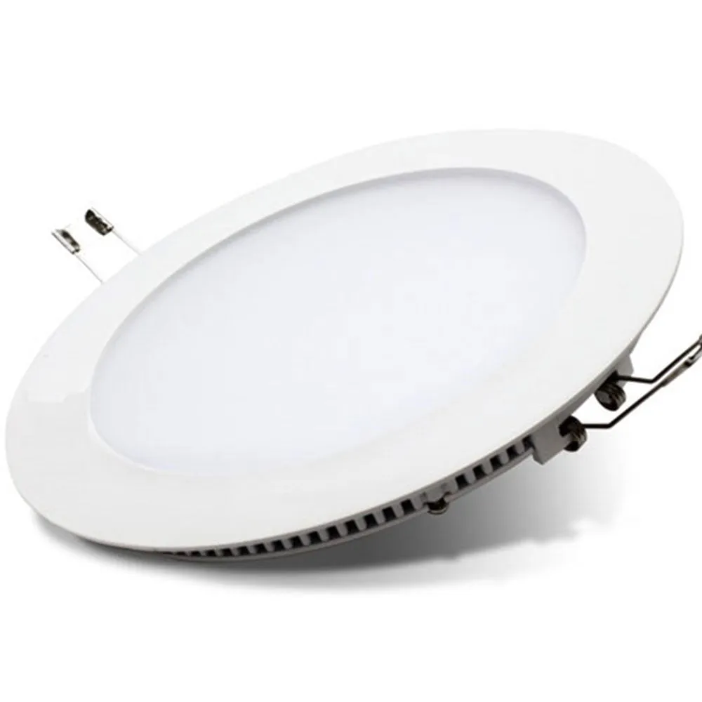 Pack of 4 12W Recessed Round LED Downlight Mini Panel 170mm Diameter, Hole Size 160mm, 3000K