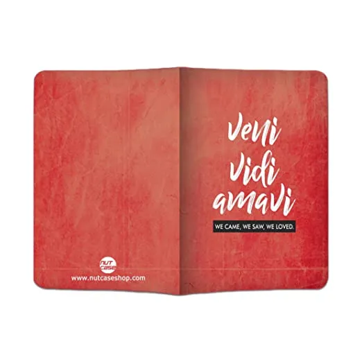 Passport Cover Holder Travel Wallet Case- Veni Vidi Amavi