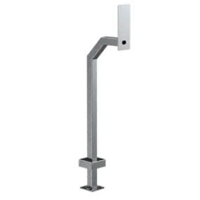 PEDESTAL PRO 22PE1-PAXT-01-304 42" Stainless Gooseneck Pedestal - Paxton Surface Mount Entry Panels