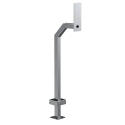 PEDESTAL PRO 22PE1-PAXT-01-304 42" Stainless Gooseneck Pedestal - Paxton Surface Mount Entry Panels