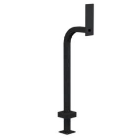 PEDESTAL PRO 22PE1-PAXT-01-CRS 42" Steel Gooseneck Pedestal - Paxton Surface Mount Entry Panels