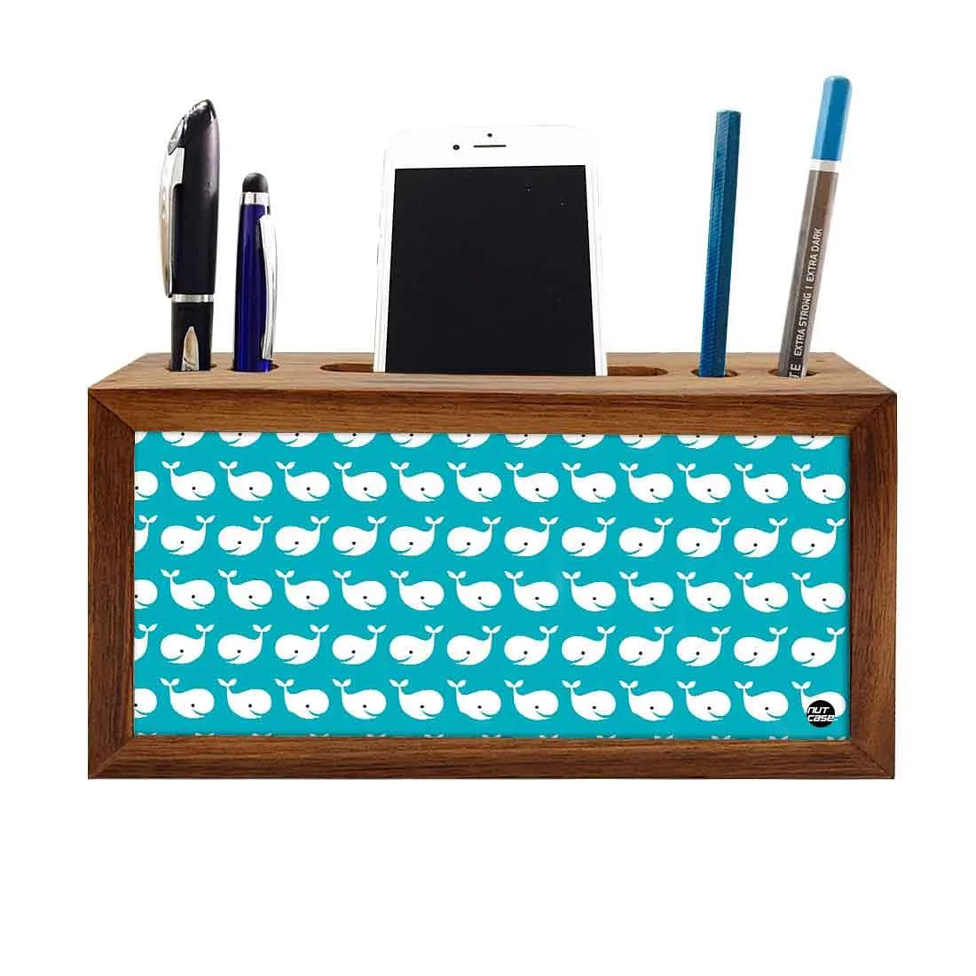 Pen Mobile Stand Holder Desk Organizer - Cute Fish