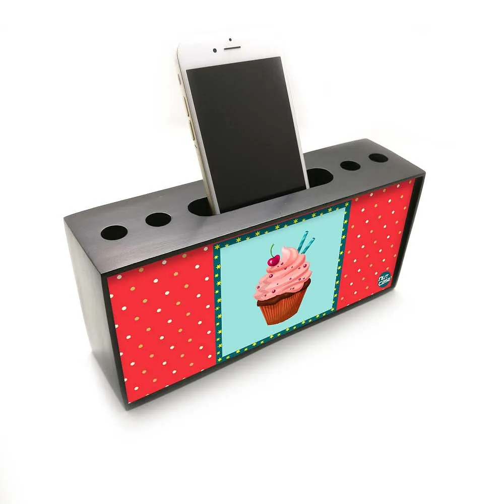 Pen Mobile Stand Holder Desk Organizer - Ice Cream Cup