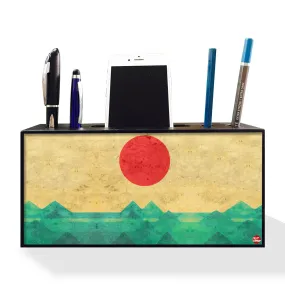 Pen Mobile Stand Holder Desk Organizer - Rising Sun