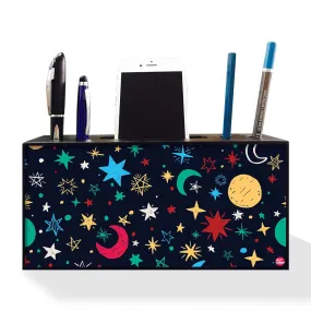 Pen Mobile Stand Holder Desk Organizer - Stars