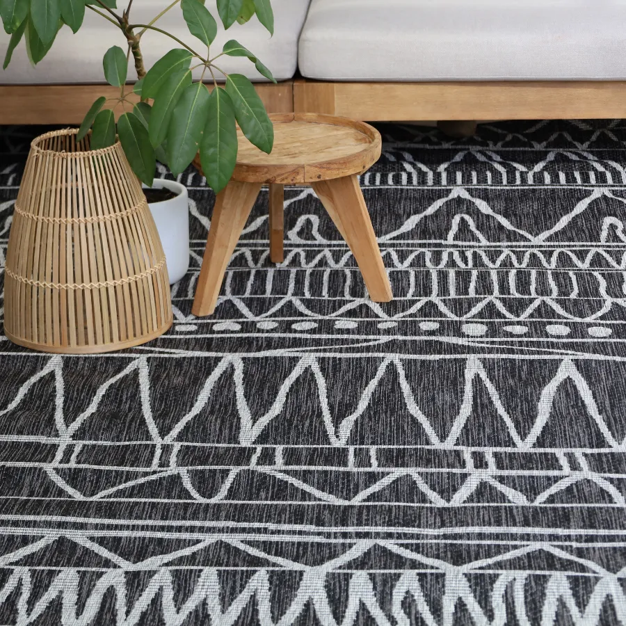 Perla Tribal Polypropylene Outdoor Large Rug