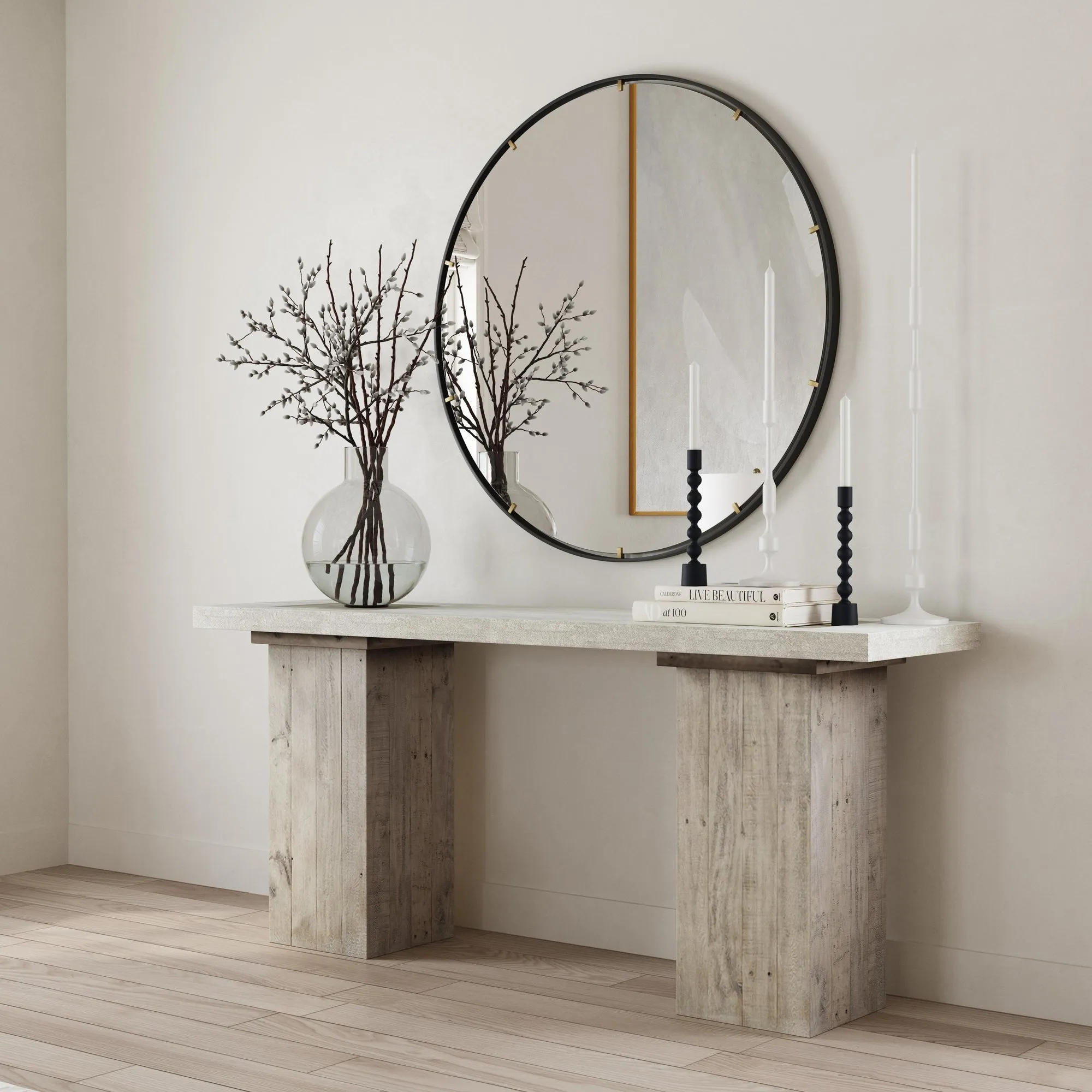 Phoenix Gray 68"Console Table