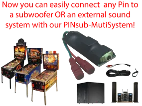 PINsub Subwoofer Kit - Multi System for Other Williams Bally Systems