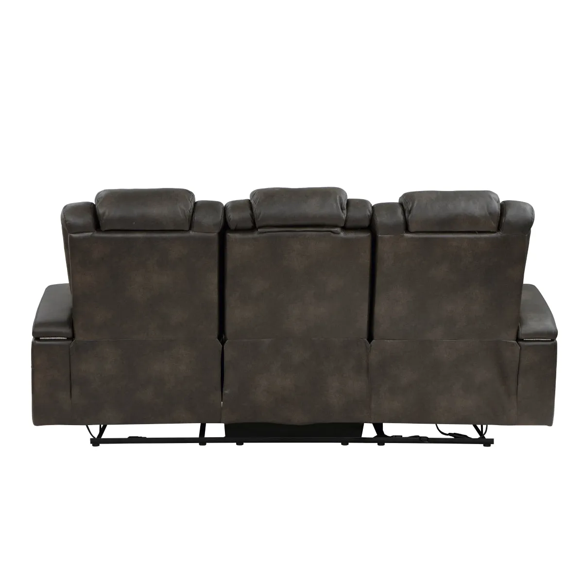 Power Reclining Sofa with Cup Holders, Storage Arms & Power Headrests