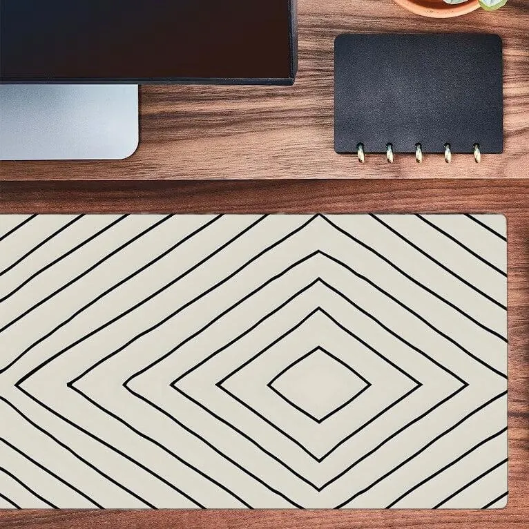 Printed Desk Mat - Diamond Pattern