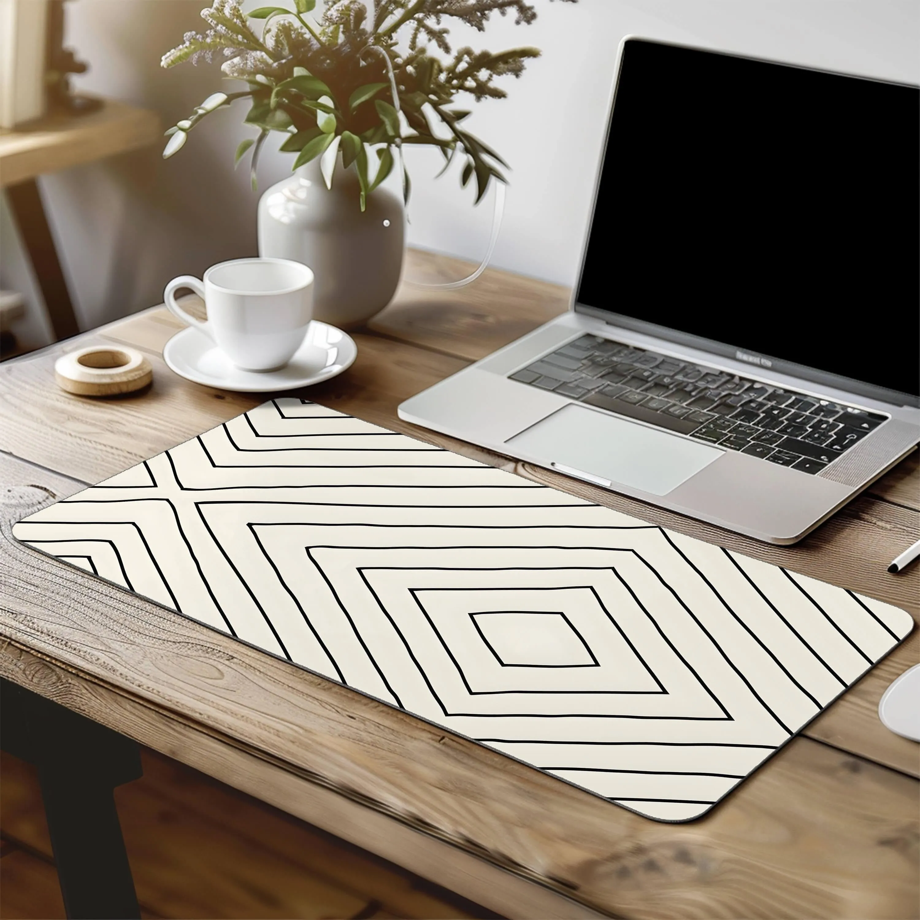 Printed Desk Mat - Diamond Pattern