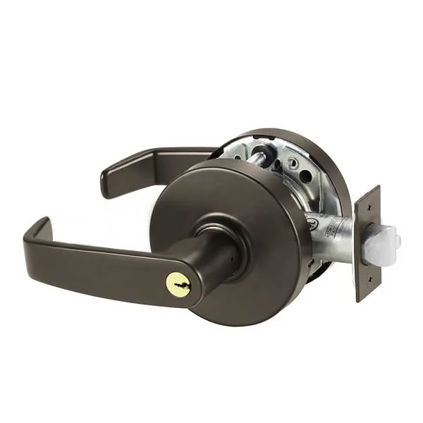 Sargent - 10G05 - Mechanical Cylindrical Lock - L Rose / L Lever - Entrance/Office -  LA Keyway - 10BE - Dark Oxidized Satin Bronze - Grade 1