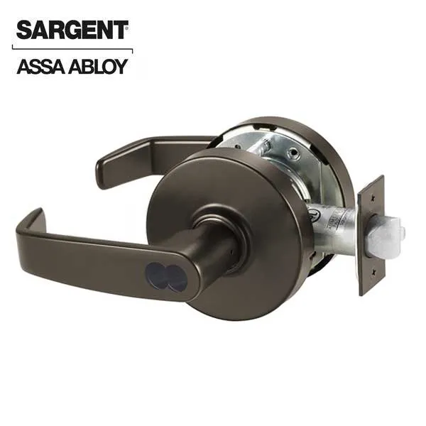 Sargent - 10G05 - Mechanical Cylindrical Lock - L Rose / L Lever - Entrance/Office - SFIC - 10BE - Dark Oxidized Satin Bronze - Grade 1