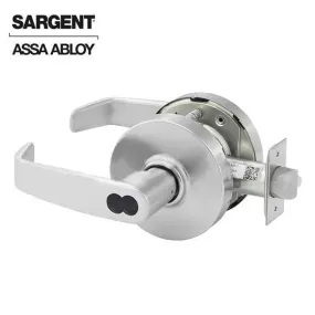 Sargent - 10G05 - Mechanical Cylindrical Lock - L Rose / L Lever - Entrance/Office - SFIC - 26D - Satin Chrome Plated - Grade 1