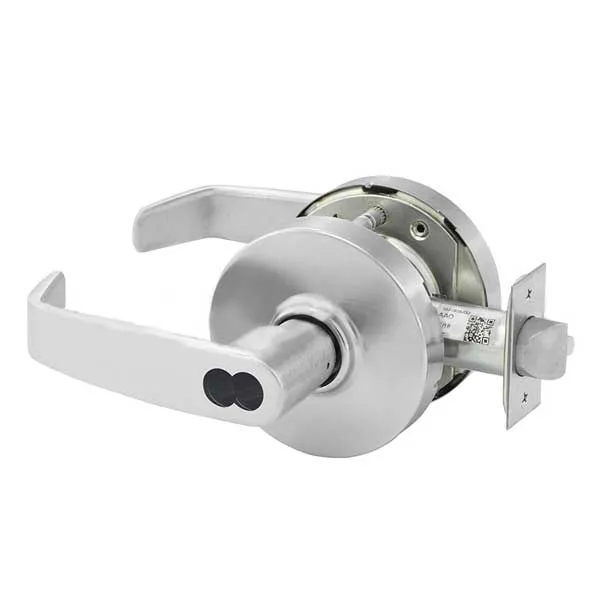 Sargent - 10G05 - Mechanical Cylindrical Lock - L Rose / L Lever - Entrance/Office - SFIC - 26D - Satin Chrome Plated - Grade 1