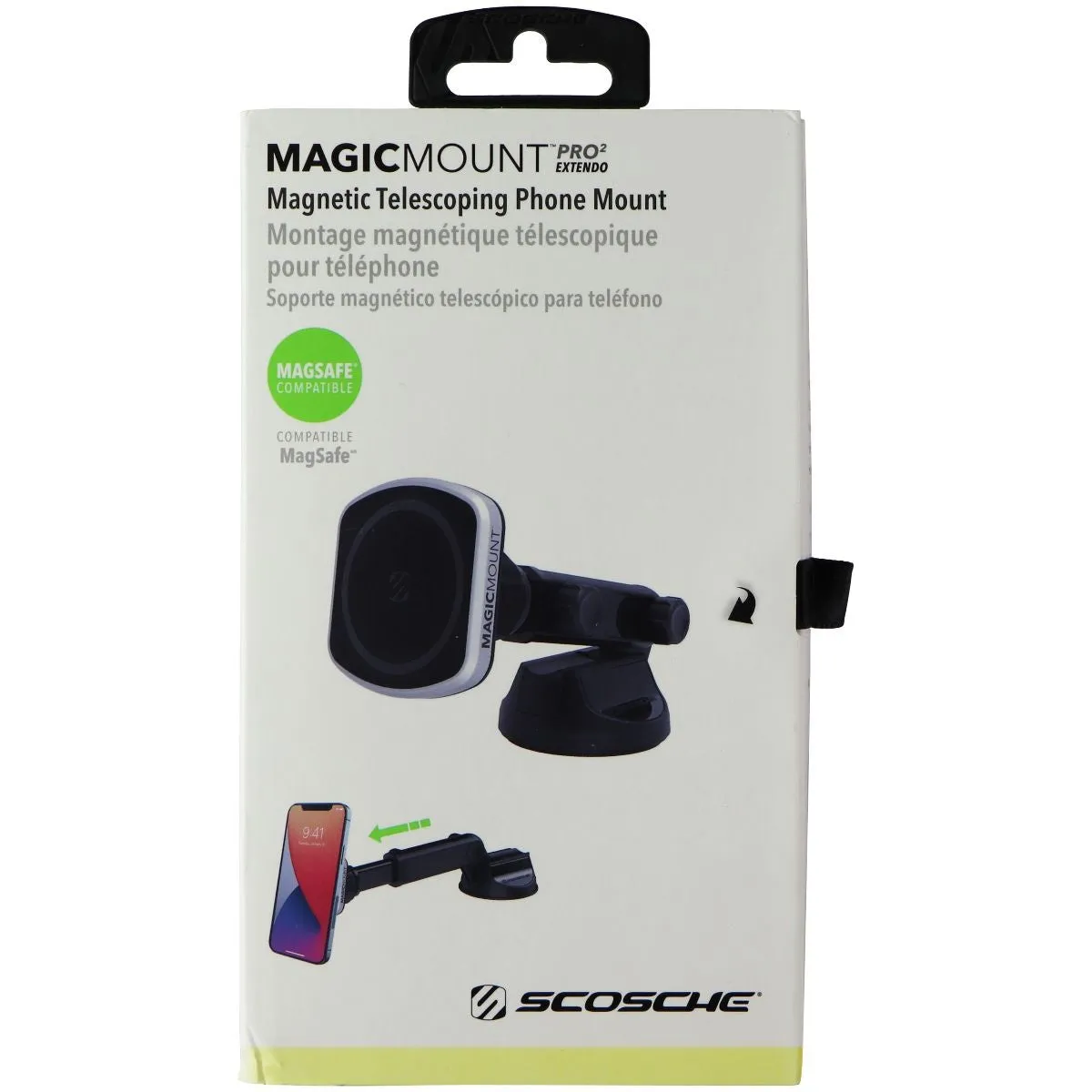 Scosche MagicMount Pro2 Extendo Magnetic Suction-Cup Windshield Universal Mount