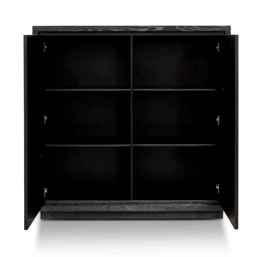 Storage Cabinet - Textured Espresso Black