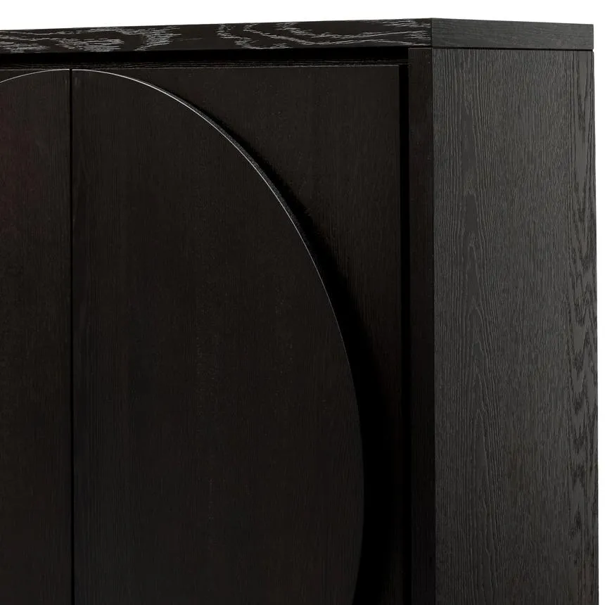 Storage Cabinet - Textured Espresso Black