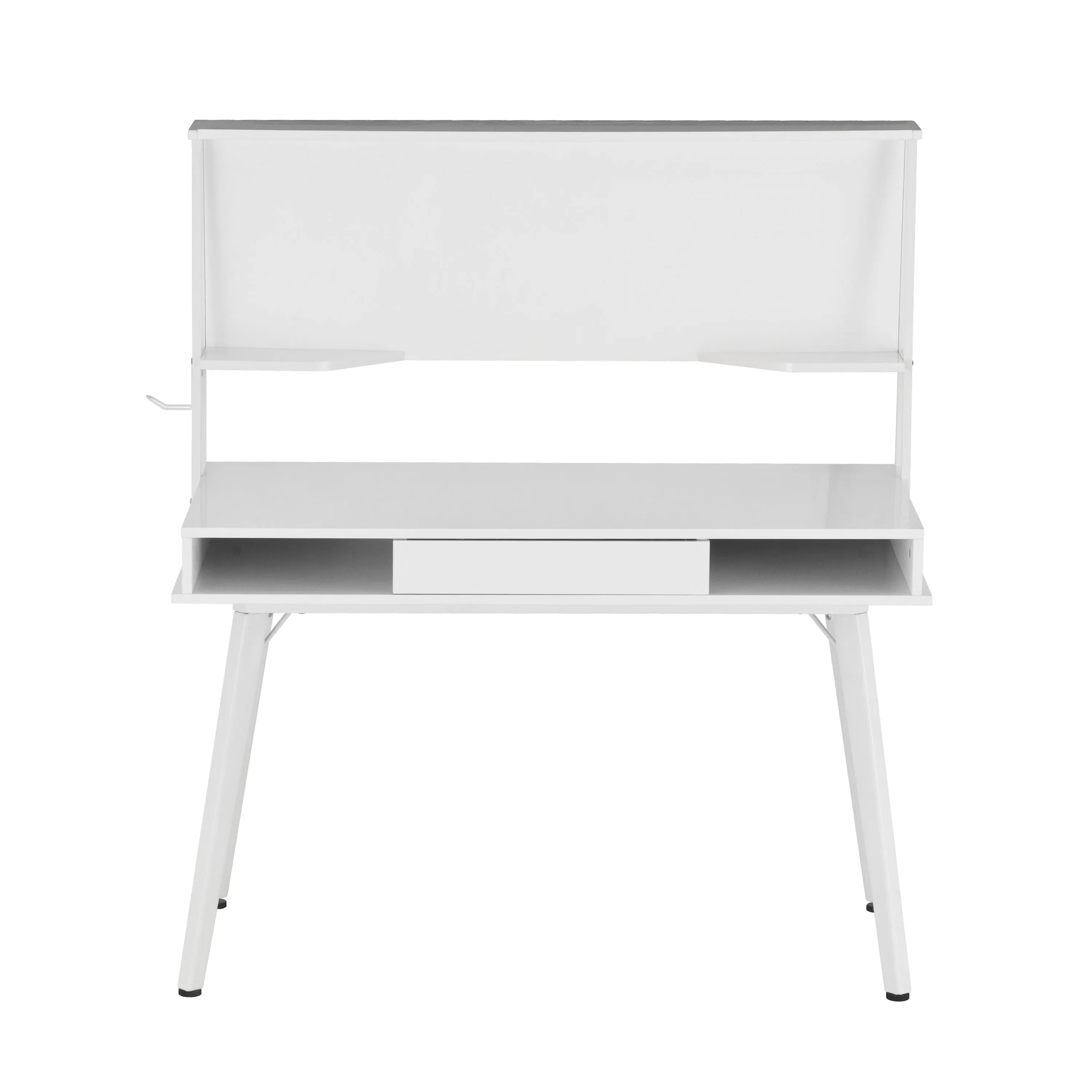 Study Computer Desk with Storage & Magnetic Dry Erase White Board