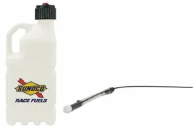 Sunoco Gen 3 5 Gallon Utility Jug - O-Ring Seal Cap - Vent - Filler Hose - Square - Clear