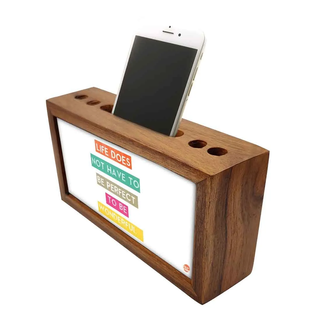 Teak Wood Desk Organiser - Wonderful