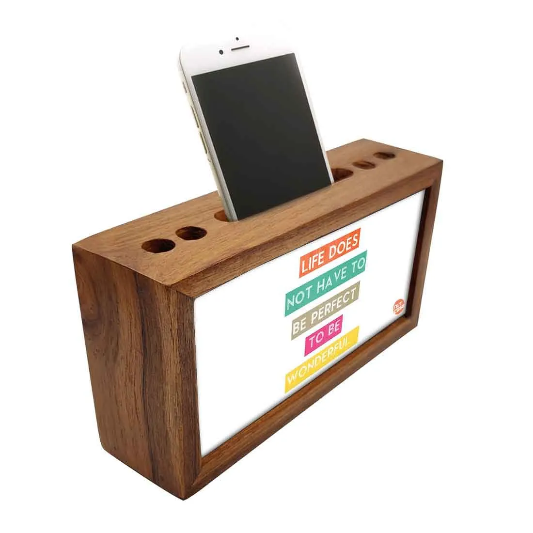 Teak Wood Desk Organiser - Wonderful