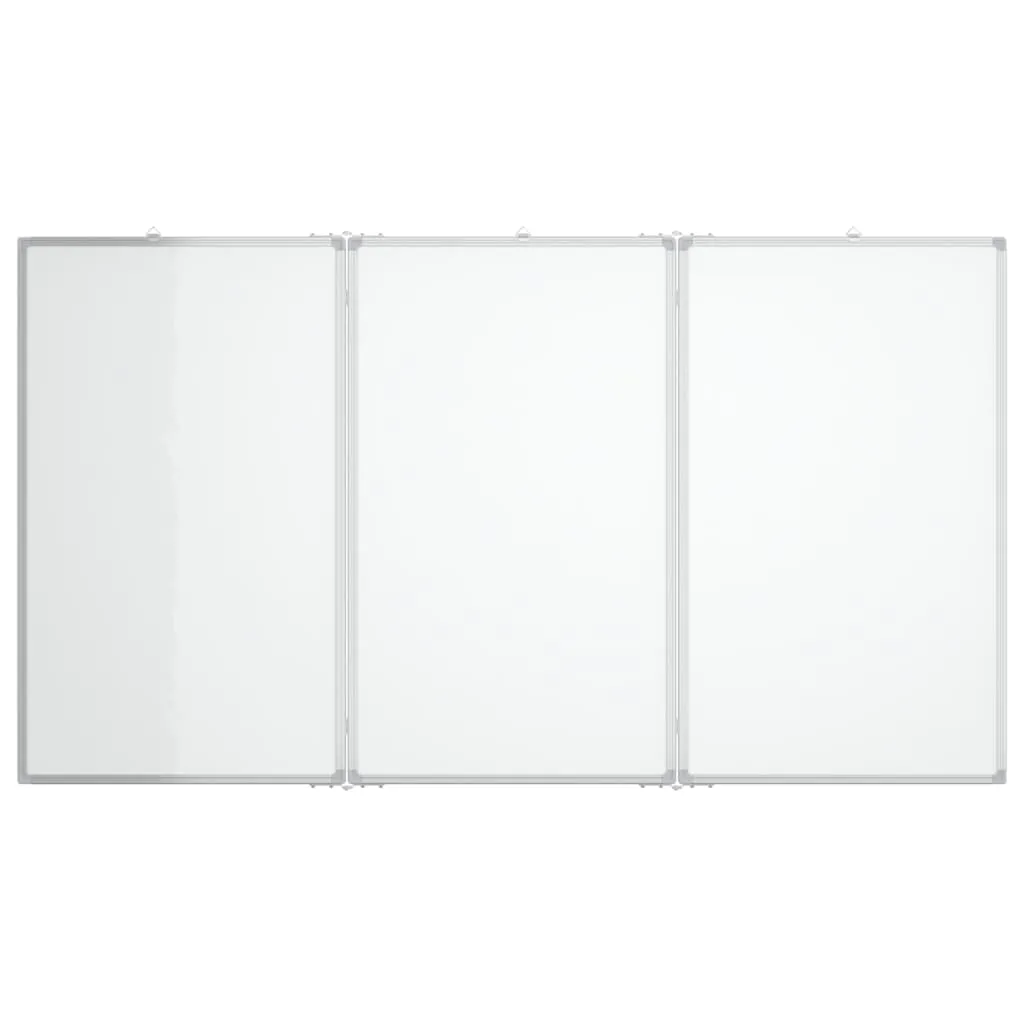 vidaXL Magnetic Whiteboard Foldable 150x100x1.7 cm Aluminium