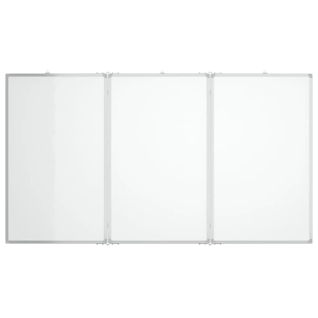 vidaXL Magnetic Whiteboard Foldable 180x100x1.7 cm Aluminium