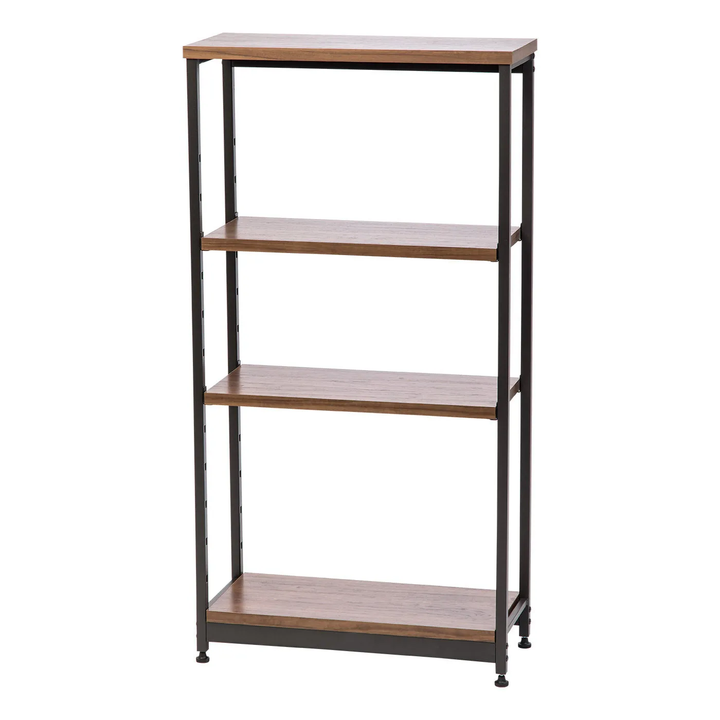 Wood and Metal Shelf - 4 Tier - Tall Narrow