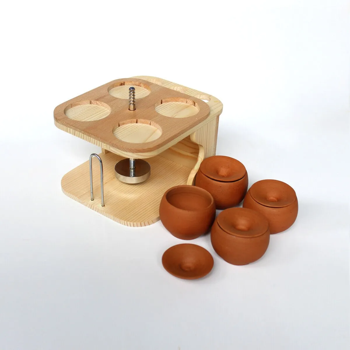 Wooden All In One Dining Table Organizer