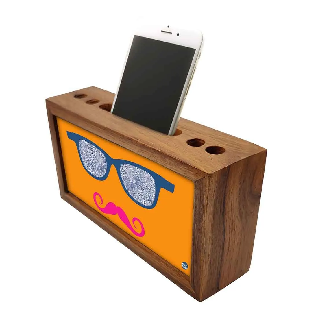 Wooden pen stand desk organizer - Yeah !