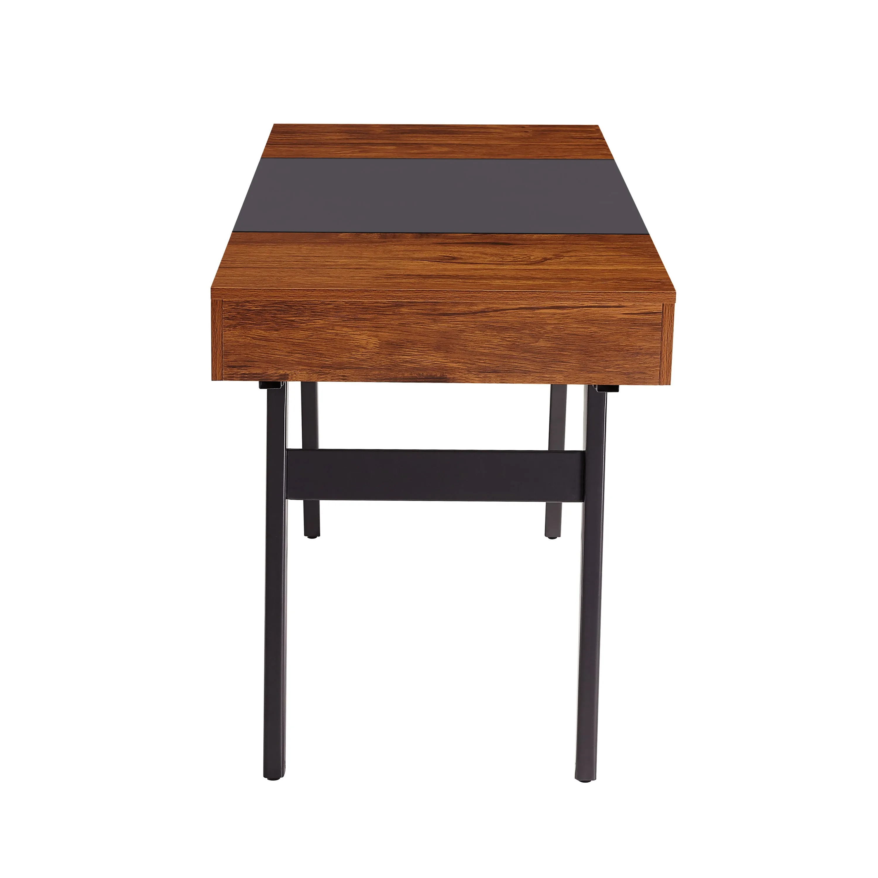 Writing Desk Dual Side & Pull-Out Front Drawer - Mahogany