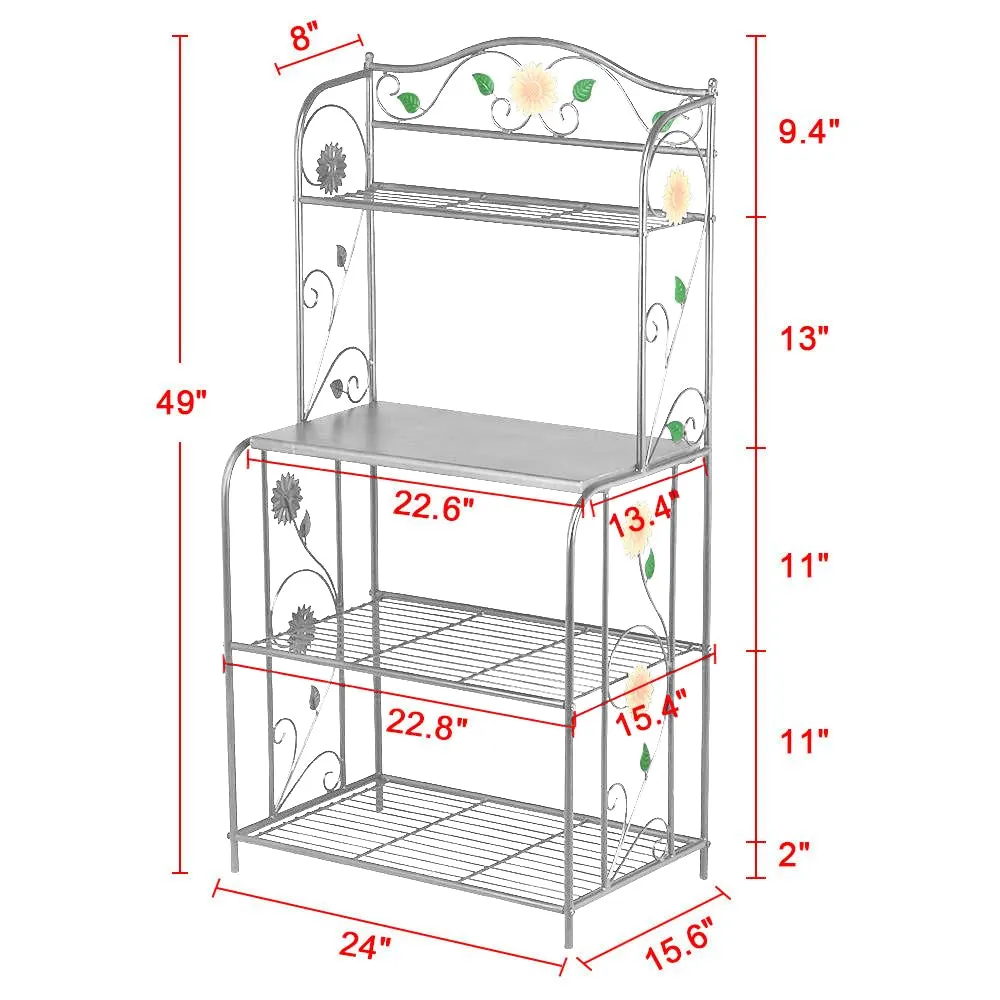 Yaheetech Metal Bakers Rack