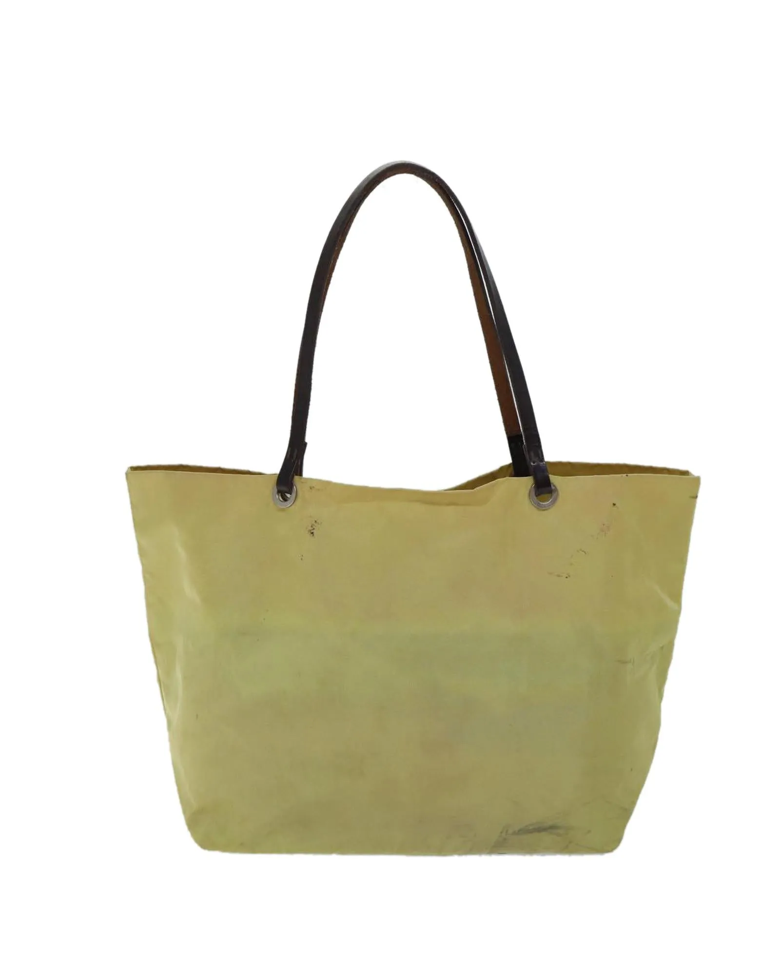 Yellow Nylon Tote Bag with Accessory from Italy - CD Rank